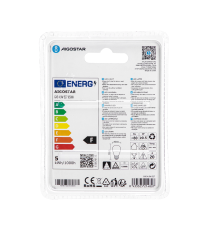 Lampadina Led G45 4.9W attacco E27 420 LUMEN - 6500K Luce fredda bianca D45xH80mm Equivalenza incandescente 37W Aigostar Lampadina Led G45 4.9W attacco E27 420 LUMEN - 6500K Luce fredda bianca D45xH80mm Equivalenza incandescente 37W Aigostar