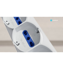 Multipresa ciabatta elettrica 12 posti con interruttore cavo 3 metri Spina 16A 250V 2P+E Presa 16A 250V 8 WAY P17/11 4 WAY P40 Multipresa ciabatta elettrica 12 posti con interruttore cavo 3 metri Spina 16A 250V 2P+E Presa 16A 250V 8 WAY P17/11 4 WAY P40