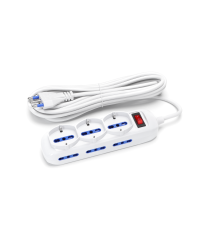 Multipresa ciabatta elettrica 9 posti con interruttore cavo 5 metri Spina 16A 250V 2P+E Presa 16A 250V 6 WAY P17/11 3 WAY P40 Multipresa ciabatta elettrica 9 posti con interruttore cavo 5 metri Spina 16A 250V 2P+E Presa 16A 250V 6 WAY P17/11 3 WAY P40