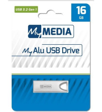 Pendrive 16GB USB MyMedia My Alu 3.2 69275 pendrive in metallo da 16 gb Connessione SuperFast USB 3.2 Gen 1