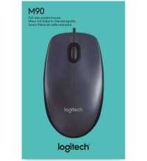 Mouse Logitech M90 ottico nero 910-001793 con cavo Usb 2.0 - uso ambidestro - 2 tasti + rotella - 1000dpi  misura 3,1x5,4x11cm Mouse Logitech M90 ottico nero 910-001793 con cavo Usb 2.0 - uso ambidestro - 2 tasti + rotella - 1000dpi  misura 3,1x5,4x11cm