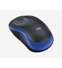 Mouse Logitech WL M185 wireless 2,4 GHz nero/blu 910-002239 - uso ambidestro - 2 tasti + rotella - 1000dpi 3,9x6x9,9cm Mouse Logitech WL M185 wireless 2,4 GHz nero/blu 910-002239 - uso ambidestro - 2 tasti + rotella - 1000dpi 3,9x6x9,9cm
