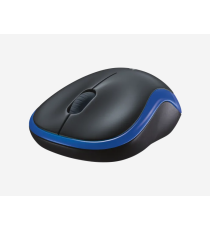 Mouse Logitech WL M185 wireless 2,4 GHz nero/blu 910-002239 - uso ambidestro - 2 tasti + rotella - 1000dpi 3,9x6x9,9cm Mouse Logitech WL M185 wireless 2,4 GHz nero/blu 910-002239 - uso ambidestro - 2 tasti + rotella - 1000dpi 3,9x6x9,9cm