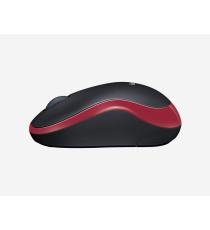 Mouse Logitech WL M185 wireless 2,4 GHz nero/rosso 910-002240 - uso ambidestro - 2 tasti + rotella - 1000dpi 3,9x6x9,9cm Mouse Logitech WL M185 wireless 2,4 GHz nero/rosso 910-002240 - uso ambidestro - 2 tasti + rotella - 1000dpi 3,9x6x9,9cm