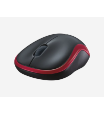 Mouse Logitech WL M185 wireless 2,4 GHz nero/rosso 910-002240 - uso ambidestro - 2 tasti + rotella - 1000dpi 3,9x6x9,9cm Mouse Logitech WL M185 wireless 2,4 GHz nero/rosso 910-002240 - uso ambidestro - 2 tasti + rotella - 1000dpi 3,9x6x9,9cm
