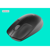 Mouse Logitech WL M190 full-size wireless 2,4 GHz nero/carbone 910-005905 ambidestro 2 tasti + rotella - 1000dpi 4x6,6x11,5cm Mouse Logitech WL M190 full-size wireless 2,4 GHz nero/carbone 910-005905 ambidestro 2 tasti + rotella - 1000dpi 4x6,6x11,5cm