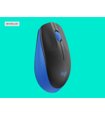 Mouse Logitech WL M190 full-size wireless 2,4 GHz nero/blue 910-005907 ambidestro 2 tasti + rotella - 1000dpi 4x6,6x11,5cm Mouse Logitech WL M190 full-size wireless 2,4 GHz nero/blue 910-005907 ambidestro 2 tasti + rotella - 1000dpi 4x6,6x11,5cm