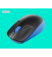 Mouse Logitech WL M190 full-size wireless 2,4 GHz nero/blue 910-005907 ambidestro 2 tasti + rotella - 1000dpi 4x6,6x11,5cm Mouse Logitech WL M190 full-size wireless 2,4 GHz nero/blue 910-005907 ambidestro 2 tasti + rotella - 1000dpi 4x6,6x11,5cm
