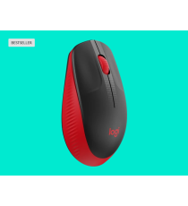 Mouse Logitech WL M190 full-size wireless 2,4 GHz nero/rosso 910-005908 ambidestro 2 tasti + rotella - 1000dpi 4x6,6x11,5cm Mouse Logitech WL M190 full-size wireless 2,4 GHz nero/rosso 910-005908 ambidestro 2 tasti + rotella - 1000dpi 4x6,6x11,5cm