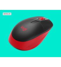 Mouse Logitech WL M190 full-size wireless 2,4 GHz nero/rosso 910-005908 ambidestro 2 tasti + rotella - 1000dpi 4x6,6x11,5cm Mouse Logitech WL M190 full-size wireless 2,4 GHz nero/rosso 910-005908 ambidestro 2 tasti + rotella - 1000dpi 4x6,6x11,5cm