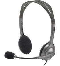 Cuffie Logitech Stereo H110 con microfono per computer 941-000271 cablate Cancellazione Rumore, Doppio Jack Audio da 3.5 mm Cuffie Logitech Stereo H110 con microfono per computer 941-000271 cablate Cancellazione Rumore, Doppio Jack Audio da 3.5 mm