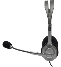 Cuffie Logitech Stereo H110 con microfono per computer 941-000271 cablate Cancellazione Rumore, Doppio Jack Audio da 3.5 mm Cuffie Logitech Stereo H110 con microfono per computer 941-000271 cablate Cancellazione Rumore, Doppio Jack Audio da 3.5 mm