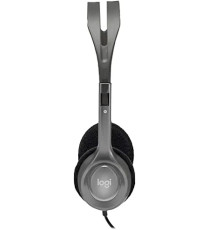 Cuffie Logitech Stereo H110 con microfono per computer 941-000271 cablate Cancellazione Rumore, Doppio Jack Audio da 3.5 mm Cuffie Logitech Stereo H110 con microfono per computer 941-000271 cablate Cancellazione Rumore, Doppio Jack Audio da 3.5 mm