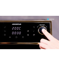 Friggitrice ad aria da 8 litri - 1700W - Touch screen LED - Doppia manopola - programma preriscaldamento unico - AIGOSTAR Friggitrice ad aria da 8 litri - 1700W - Touch screen LED - Doppia manopola - programma preriscaldamento unico - AIGOSTAR