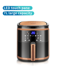 Friggitrice ad aria da 7 litri - 1900W - Touch screen LED - Temperatura regolabile - Superficie antiaderente - AIGOSTAR Friggitrice ad aria da 7 litri - 1900W - Touch screen LED - Temperatura regolabile - Superficie antiaderente - AIGOSTAR