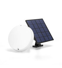 Lampada plafoniera solare led 50W 500 lumen 3000K/4000K/6500K calda,fredda,naturale IP65 con telecomando e pannello solare