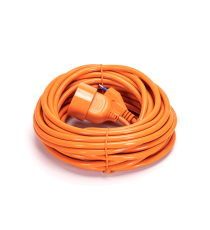 Prolunga elettrica 10 metri arancione -max 3680w- spina 16A 250V -presa P40 Schuko- fili in rame resistente di altissima qualità