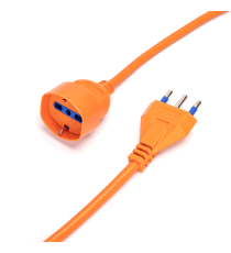 Prolunga elettrica 10 metri arancione -max 3680w- spina 16A 250V -presa P40 Schuko- fili in rame resistente di altissima qualità Prolunga elettrica 10 metri arancione -max 3680w- spina 16A 250V -presa P40 Schuko- fili in rame resistente di altissima qualità