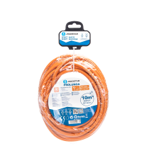 Prolunga elettrica 10 metri arancione -max 3680w- spina 16A 250V -presa P40 Schuko- fili in rame resistente di altissima qualità Prolunga elettrica 10 metri arancione -max 3680w- spina 16A 250V -presa P40 Schuko- fili in rame resistente di altissima qualità