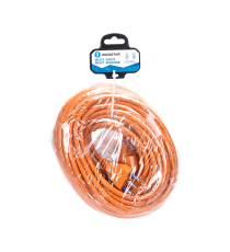 Prolunga elettrica 20 metri arancione -max 3680w- spina 16A 250V -presa P40 Schuko- fili in rame resistente di altissima qualità Prolunga elettrica 20 metri arancione -max 3680w- spina 16A 250V -presa P40 Schuko- fili in rame resistente di altissima qualità