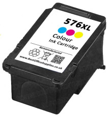 Cartuccia Compatibile Canon CL-576XL Tricolore 12ml 300 Pagine per PIXMA TS3550i TS3750i TR4750i TR4751i 5441C001
