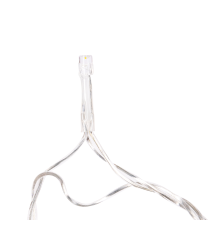 Catena luminosa lampadine a testa piatta 50 led 5mt - Rgby multicolor - 8 giochi di luce - IP44 interno/esterno