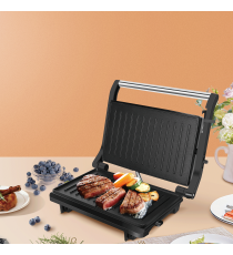 Piastra griglia bistecchiera 800W - cottura a doppio lato - rivestimento antiaderente - panini bistecche toast - alta qualità Piastra griglia bistecchiera 800W - cottura a doppio lato - rivestimento antiaderente - panini bistecche toast - alta qualità