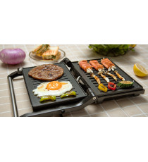 Piastra griglia bistecchiera 800W - cottura a doppio lato - rivestimento antiaderente - panini bistecche toast - alta qualità Piastra griglia bistecchiera 800W - cottura a doppio lato - rivestimento antiaderente - panini bistecche toast - alta qualità