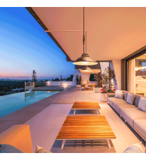 Lampada plafoniera solare led a sospensione 50W 500 lumen 3000K/4000K/6500K calda,fredda,naturale IP65 con telecomando