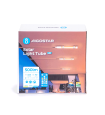 Lampada plafoniera solare led tubo a sospensione 50W 500 lumen 3000K/4000K/6500K calda,fredda,naturale IP65 con telecomando