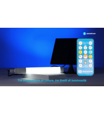 Lampada plafoniera solare led tubo a sospensione 50W 500 lumen 3000K/4000K/6500K calda,fredda,naturale IP65 con telecomando