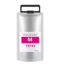 Cartuccia T9743 magenta pigmentato C13T974300 compatibile per Epson WorkForce WF-C860,C869 capacità 732,5ml 84.000 pagine