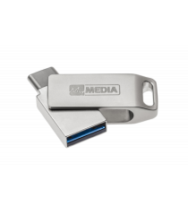 Pendrive dual 64GB USB MyMedia My Dual 3.2 69270 Chiavetta in metallo 2 in 1 - USB Tipo-C e USB Tipo-A USB 3.2 Gen 1 Pendrive dual 64GB USB MyMedia My Dual 3.2 69270 Chiavetta in metallo 2 in 1 - USB Tipo-C e USB Tipo-A USB 3.2 Gen 1