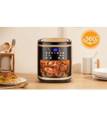 Friggitrice ad aria 7 litri - WI-FI SMART- 1900W - Touch screen led - in acciaio inox - timer e controllo temperatura Aigostar