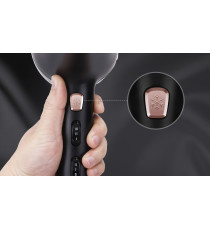 Asciugacapelli agli ioni nero e rosa 2000-2400W - phon 2 velocità e 3 regolazioni di calore L249xW99xH286mm certificato Aigostar Asciugacapelli agli ioni nero e rosa 2000-2400W - phon 2 velocità e 3 regolazioni di calore L249xW99xH286mm certificato Aigostar