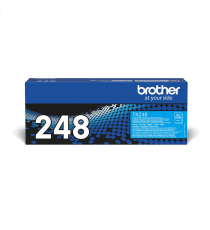 Brother TN-248C ciano toner originale per Brother DCP-L3520CDWE,HL-L3220CW,HL-L8230CDW TN248C capacità 1.000 pagine