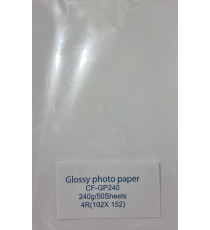 Carta fotografica lucida 4R 240GR 50 fogli High Glossy Inkjet Photo Paper formato 100x150mm Grammatura: 240g/mq Carta fotografica lucida 4R 240GR 50 fogli High Glossy Inkjet Photo Paper formato 100x150mm Grammatura: 240g/mq