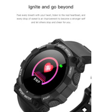 Orologio Smartwatch FD68 nero generico black bracciale attività - fitness - cardiofrequenzimetro Bluetooth multifunzione Orologio Smartwatch FD68 nero generico black bracciale attività - fitness - cardiofrequenzimetro Bluetooth multifunzione