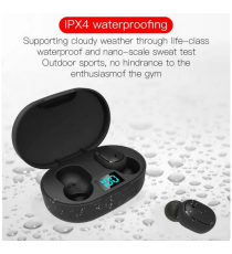 Coppia auricolari E6S black generico nero con display led Earphone Bluetooth V5.2 WI-FI cuffie TWS alta qualità iOS ANDROID Coppia auricolari E6S black generico nero con display led Earphone Bluetooth V5.2 WI-FI cuffie TWS alta qualità iOS ANDROID