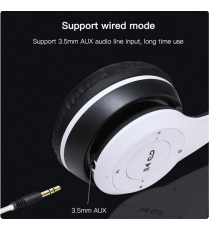 Cuffie Wireless P47 Black - Bluetooth headphones 5.0+Edr - con cancellazione del rumore - ingresso memory - pieghevoli! Cuffie Wireless P47 Black - Bluetooth headphones 5.0+Edr - con cancellazione del rumore - ingresso memory - pieghevoli!