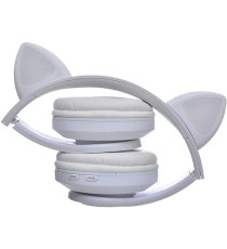 Cuffie Wireless B39M gatto white - Bluetooth headphones 5.0 - luci led rgb - ingresso memory - pieghevoli e richiudibili! Cuffie Wireless B39M gatto white - Bluetooth headphones 5.0 - luci led rgb - ingresso memory - pieghevoli e richiudibili!