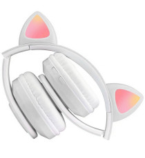 Cuffie Wireless B39M gatto white - Bluetooth headphones 5.0 - luci led rgb - ingresso memory - pieghevoli e richiudibili! Cuffie Wireless B39M gatto white - Bluetooth headphones 5.0 - luci led rgb - ingresso memory - pieghevoli e richiudibili!
