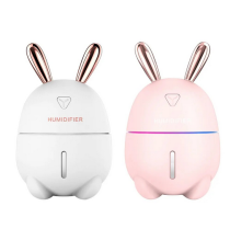 Umidificatore Rabbit K9 rosa capacità 300ml - Diffusore di aromi, essenze, oli - mini - ultra silenzioso - luci rilassanti Umidificatore Rabbit K9 rosa capacità 300ml - Diffusore di aromi, essenze, oli - mini - ultra silenzioso - luci rilassanti