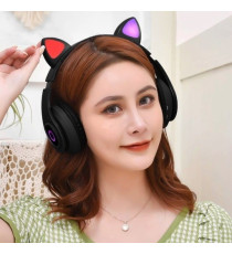 Cuffie Wireless B39M gatto black - Bluetooth headphones 5.0 - luci led rgb - ingresso memory - pieghevoli e richiudibili! Cuffie Wireless B39M gatto black - Bluetooth headphones 5.0 - luci led rgb - ingresso memory - pieghevoli e richiudibili!