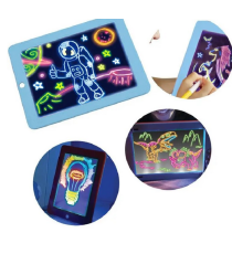 Magic Pad 3DX9 rossa Lavagna Magica Luminosa 3D Con Pennarelli Stencil Bambini Gioco educativo green Magic Pad 3DX9 rossa Lavagna Magica Luminosa 3D Con Pennarelli Stencil Bambini Gioco educativo green
