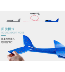 Aereo blu in schiuma EPP 48cm - molto resistente e flessibile - design aerodinamico - facile da montare e smontare Aereo blu in schiuma EPP 48cm - molto resistente e flessibile - design aerodinamico - facile da montare e smontare