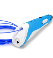 Penna 3D per disegni tridimensionali - Penna per stampa stereoscopica 3D blu + filamento PE12 con alimentatore - 3D PEN Penna 3D per disegni tridimensionali - Penna per stampa stereoscopica 3D blu + filamento PE12 con alimentatore - 3D PEN