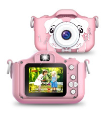Fotocamera digitale dog X5 pink per bambini - Risoluzione video 1920x1080 foto: 3264x2448 - 20MP schermo 2" doppia lente Fotocamera digitale dog X5 pink per bambini - Risoluzione video 1920x1080 foto: 3264x2448 - 20MP schermo 2" doppia lente