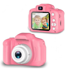 Fotocamera digitale pink X2 per bambini  - Risoluzione video 1920x1080 foto: 3264x2448 -  schermo 2" - ideale per foto e video Fotocamera digitale pink X2 per bambini  - Risoluzione video 1920x1080 foto: 3264x2448 -  schermo 2" - ideale per foto e video