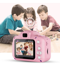 Fotocamera digitale pink X2 per bambini  - Risoluzione video 1920x1080 foto: 3264x2448 -  schermo 2" - ideale per foto e video Fotocamera digitale pink X2 per bambini  - Risoluzione video 1920x1080 foto: 3264x2448 -  schermo 2" - ideale per foto e video
